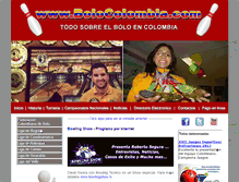 Tablet Screenshot of bolocolombia.com
